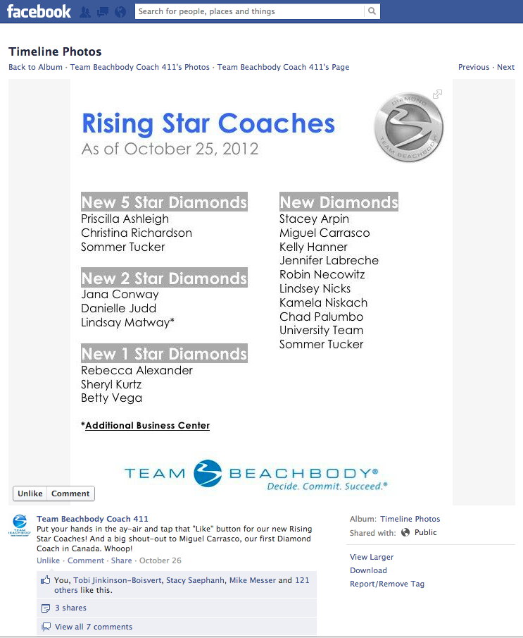 First Team Beachbody Diamond Coach in Canada Beachbody